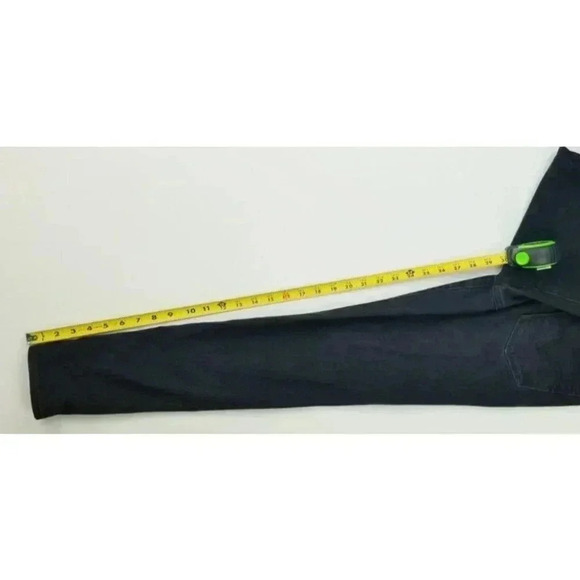 Levi's 27X30 Womens Curvy Skinny Black Denim Jeans Black Logo Tag Red Pocket Tag - Picture 5 of 12